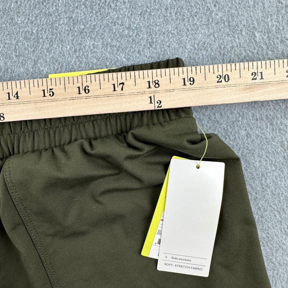All in Motion Shorts Womens XXL Olive Green Knit Short Mid-Rise Active Stretch - Picture 5 of 9
